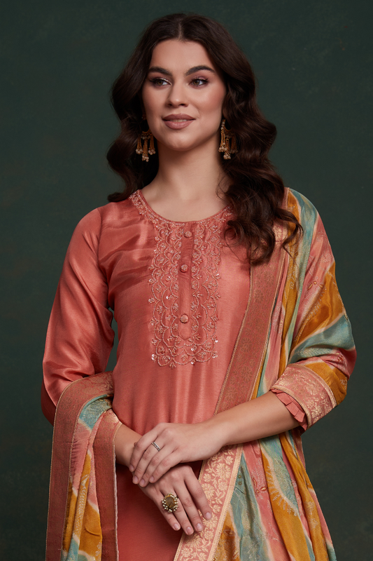 Rozana - Premium Russian Silk Suit Set