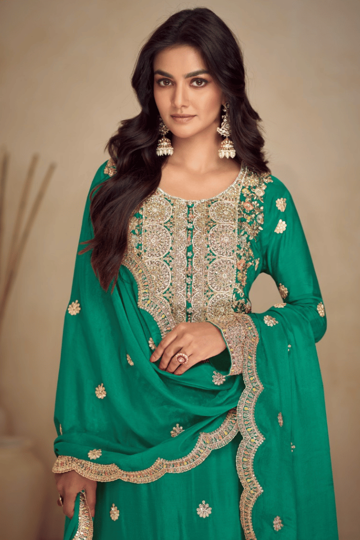 Sakhi - Green Skirt Set