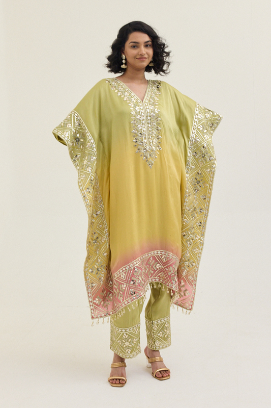 Dreamy V-Neck Festive Kaftan