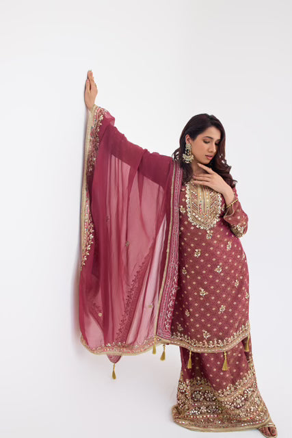 Dreamy Straight Cut Sharara Set